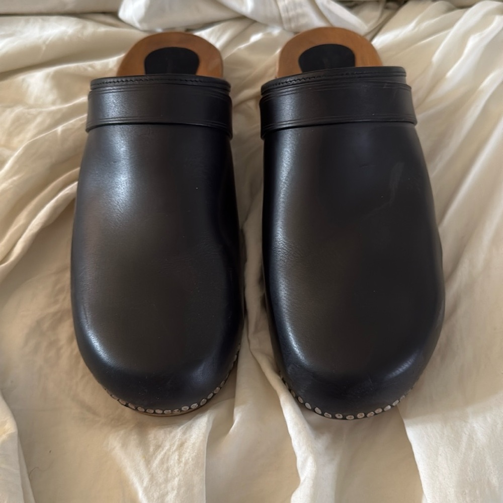 Isabel Marant Leather Studded Accent mules